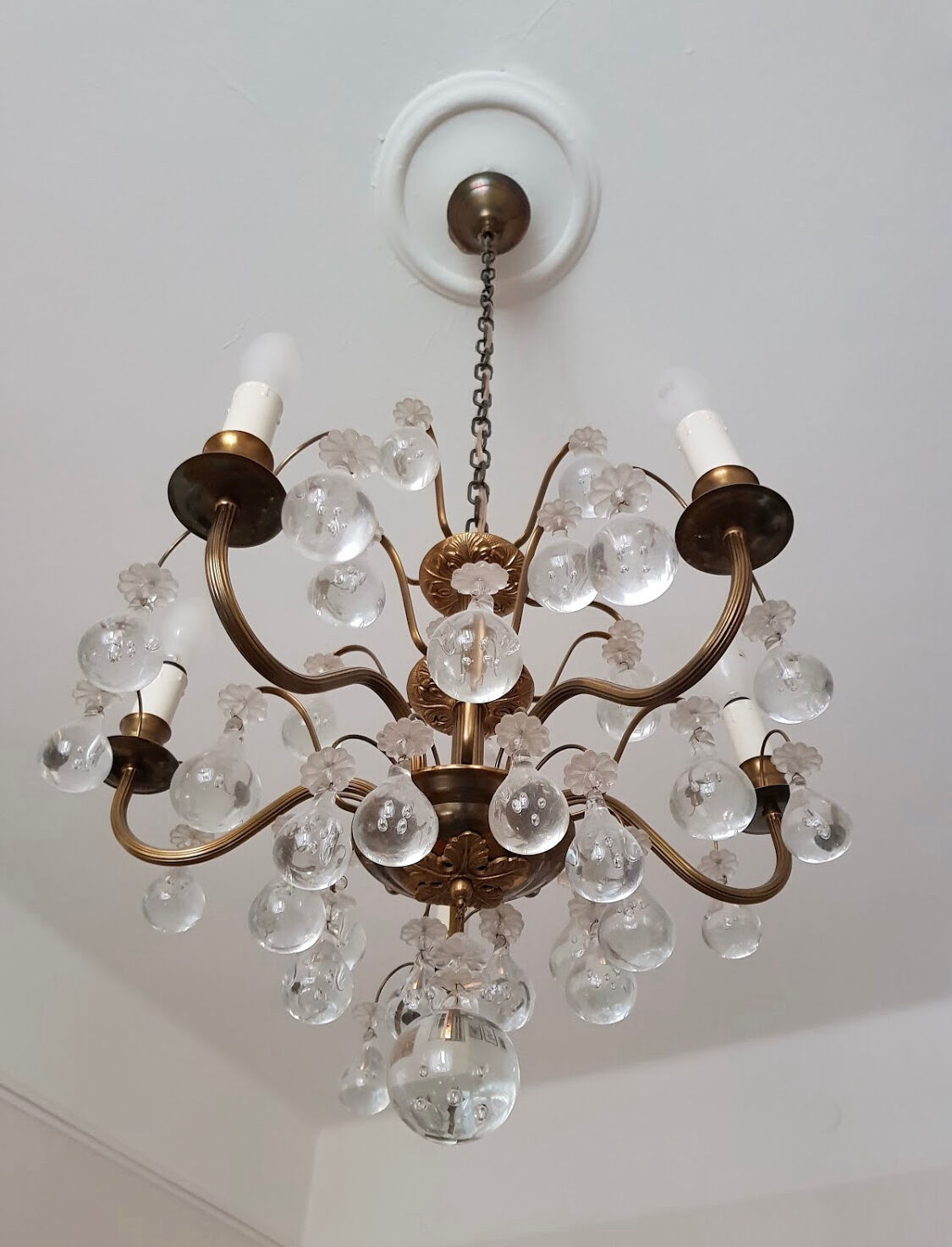 Swedish Orrefors Chandelier 1940's