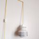 Vintage floral portable lamp