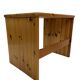 Tables d'appoint gigognes en bois de pin vintage, ensemble de 3