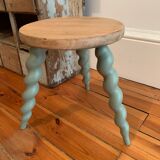 Painted tripod stool
