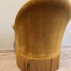 Fauteuil crapaud jaune