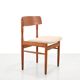 Ensemble de quatre chaises design scandinave danois