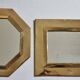 Set of 3 wall mirrors in brass, Moroccan craftsmanship, 20 cm