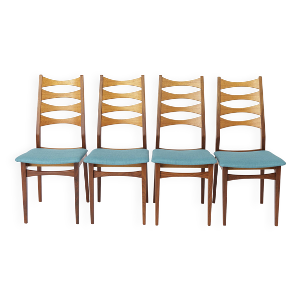 4 chaises de salle à manger vintage des années 60 - Design allemand