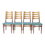 4 Vintage Dining Chairs 1960s - German Design