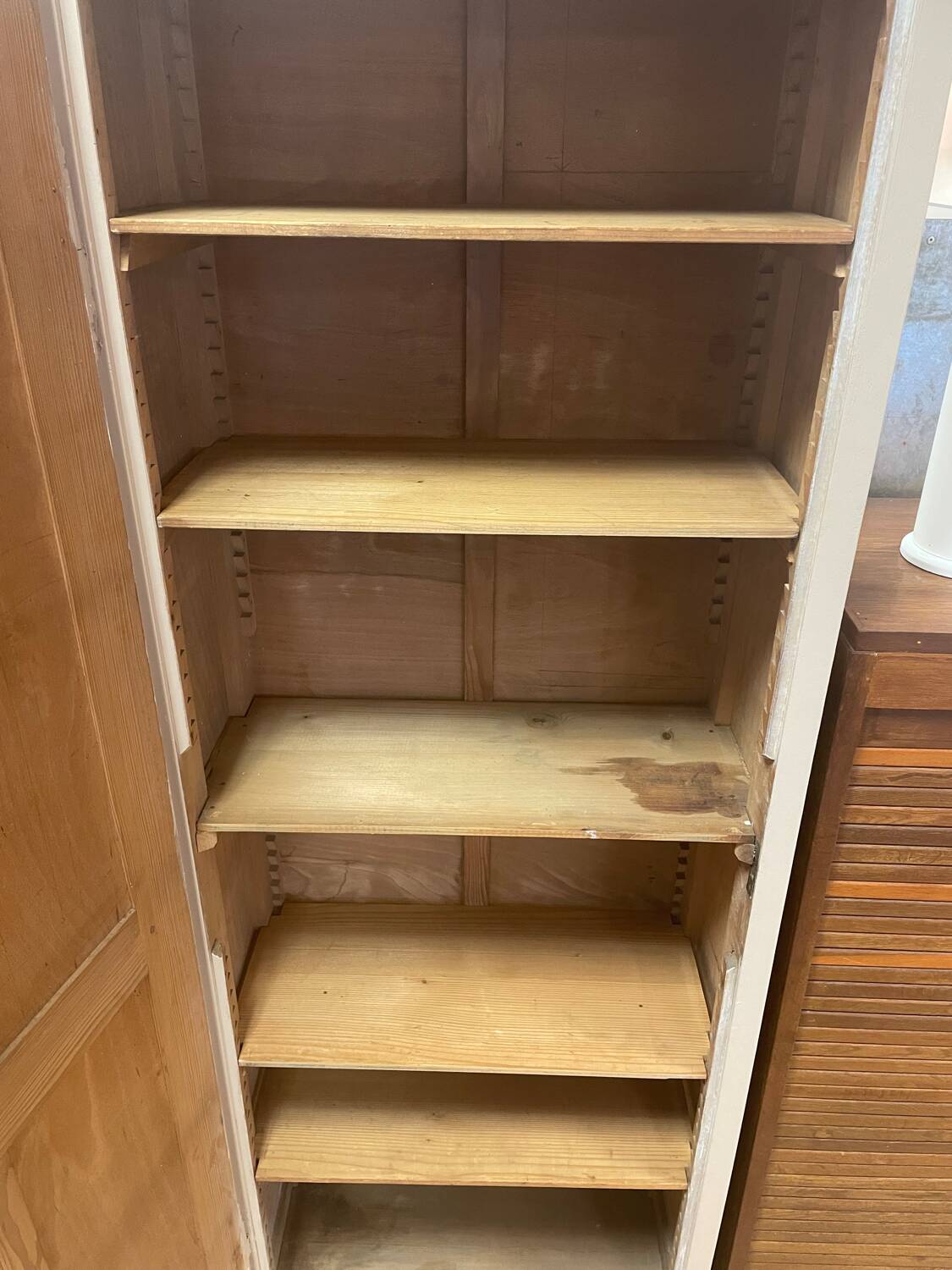 Small pinkish beige Parisian wardrobe