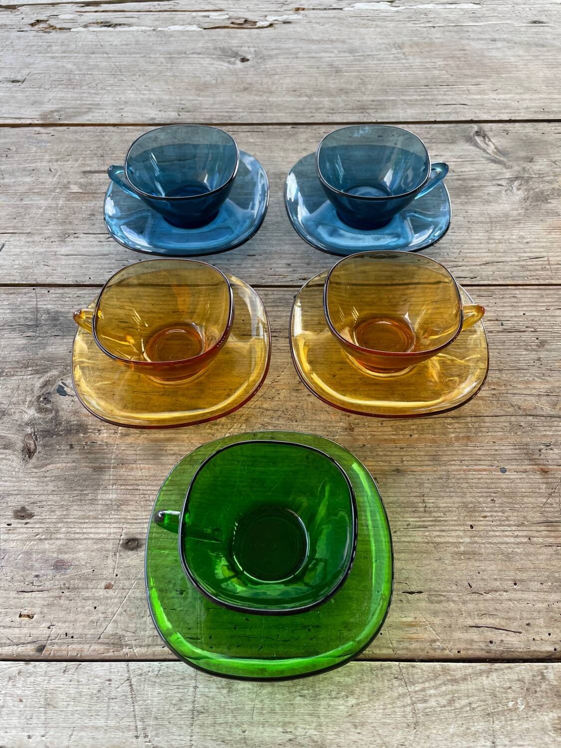 5 vintage french/vereco coffee cups