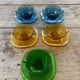 5 vintage french/vereco coffee cups