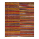 Vintage Turkish kilim handwoven 282x346 cm
