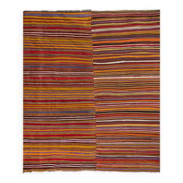 Tapis Kilim turc vintage tissé main