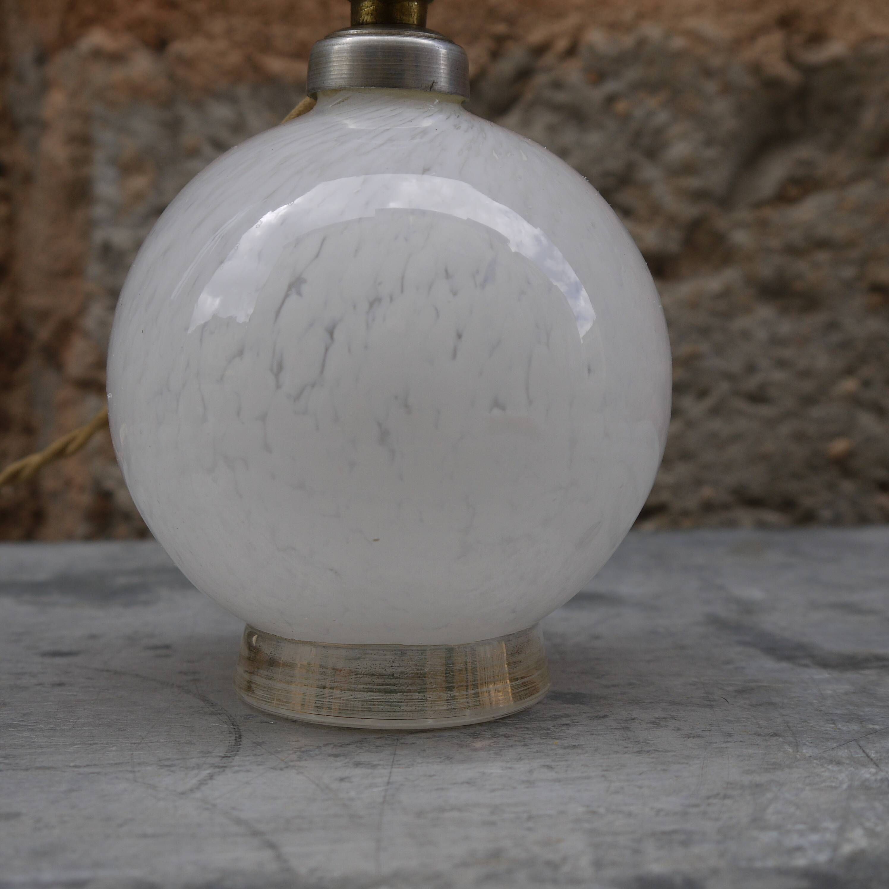 Clichy glass lamp foot