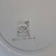 Suite de 8 assiettes plates peintes main
