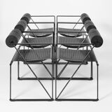 Tesi table & six Seconda 602 chairs by Mario Botta, edit by Alias