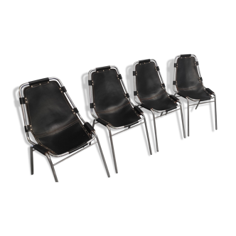 4 black chairs