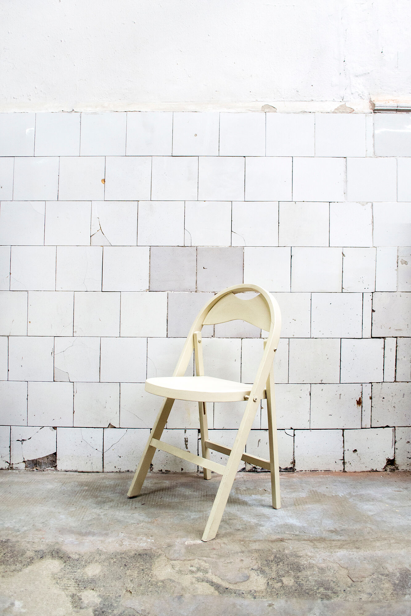 Pair of folding chairs, Poland 70s