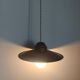 Pair of vintage enamelled sheet metal industrial pendant lights
