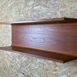60s 70s teak wall shelf shelf Pedersen & Hansen Viby J. Denmark Design