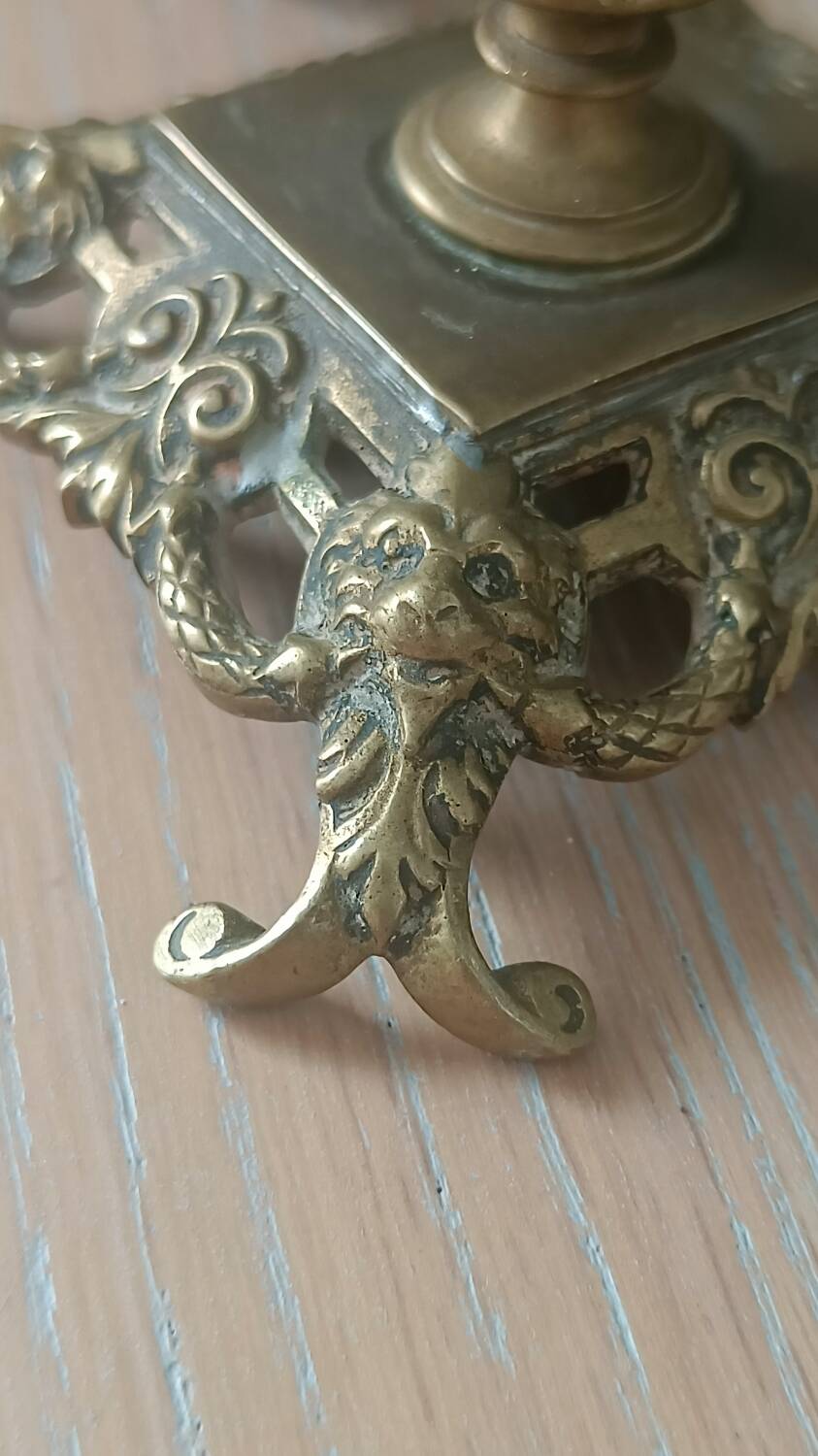 Antique baroque candlesticks