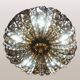 Hollywood Regency brass and crystal chandelier by Peris Andreu, 1970s.