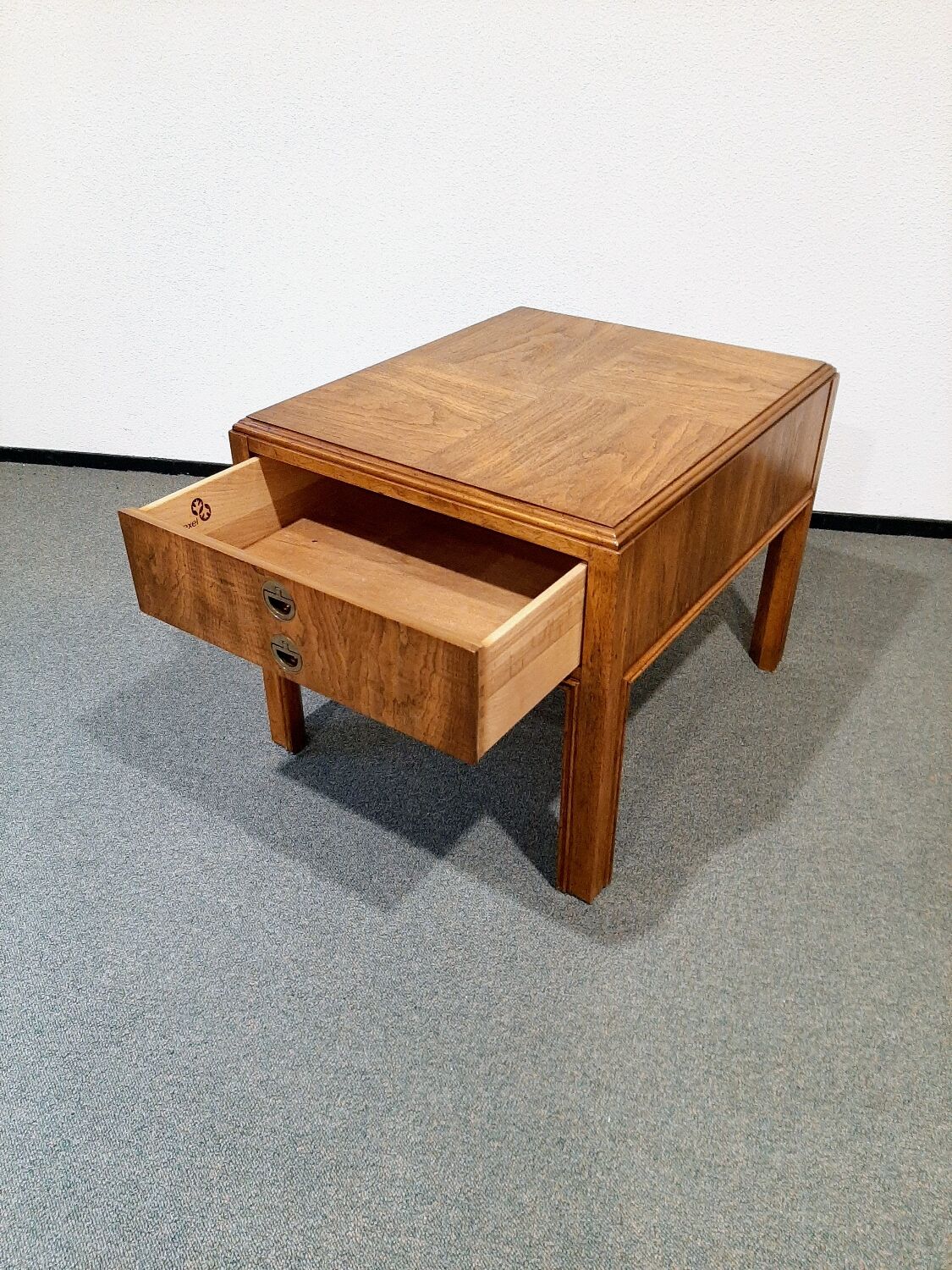 Vintage Drexel walnut bedside table, 1960