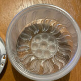 Art Deco pressed glass ceiling light Lumisec