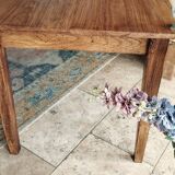 Solid oak farmhouse table 80x185