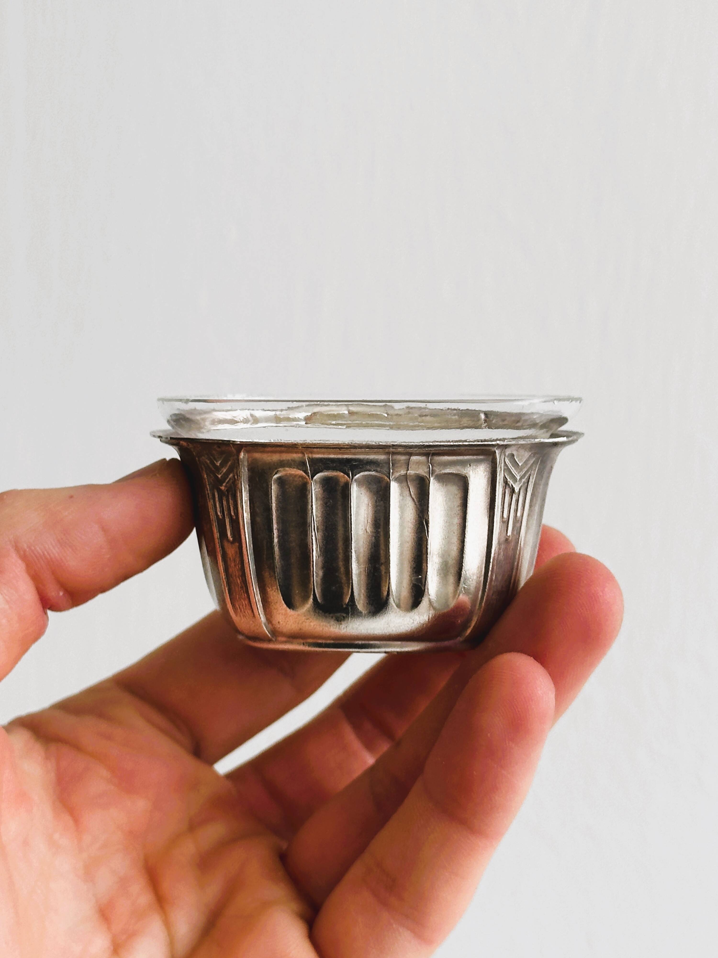 Antique metal salt shaker