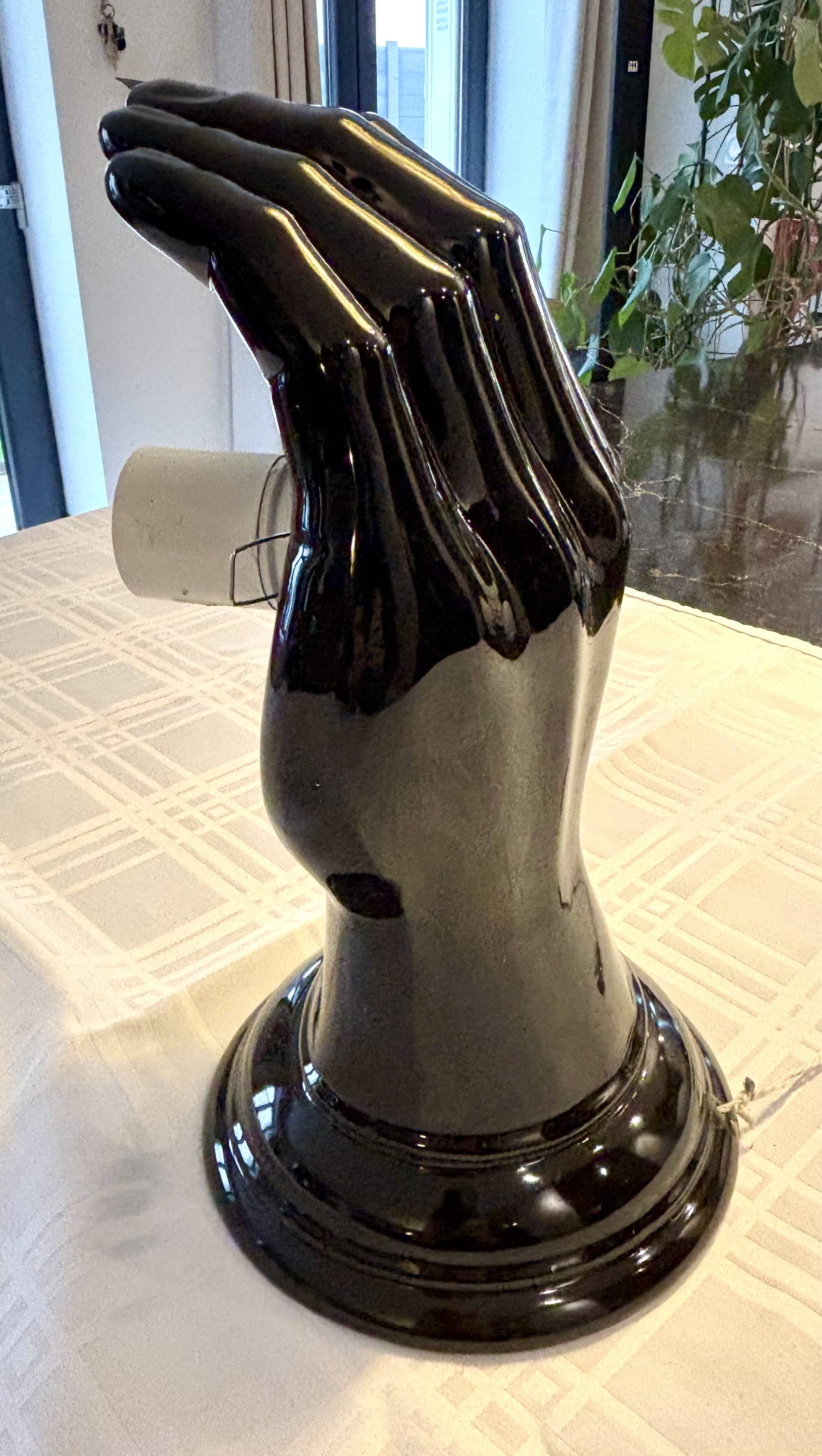 Pair of handmade ceramic wall sconces