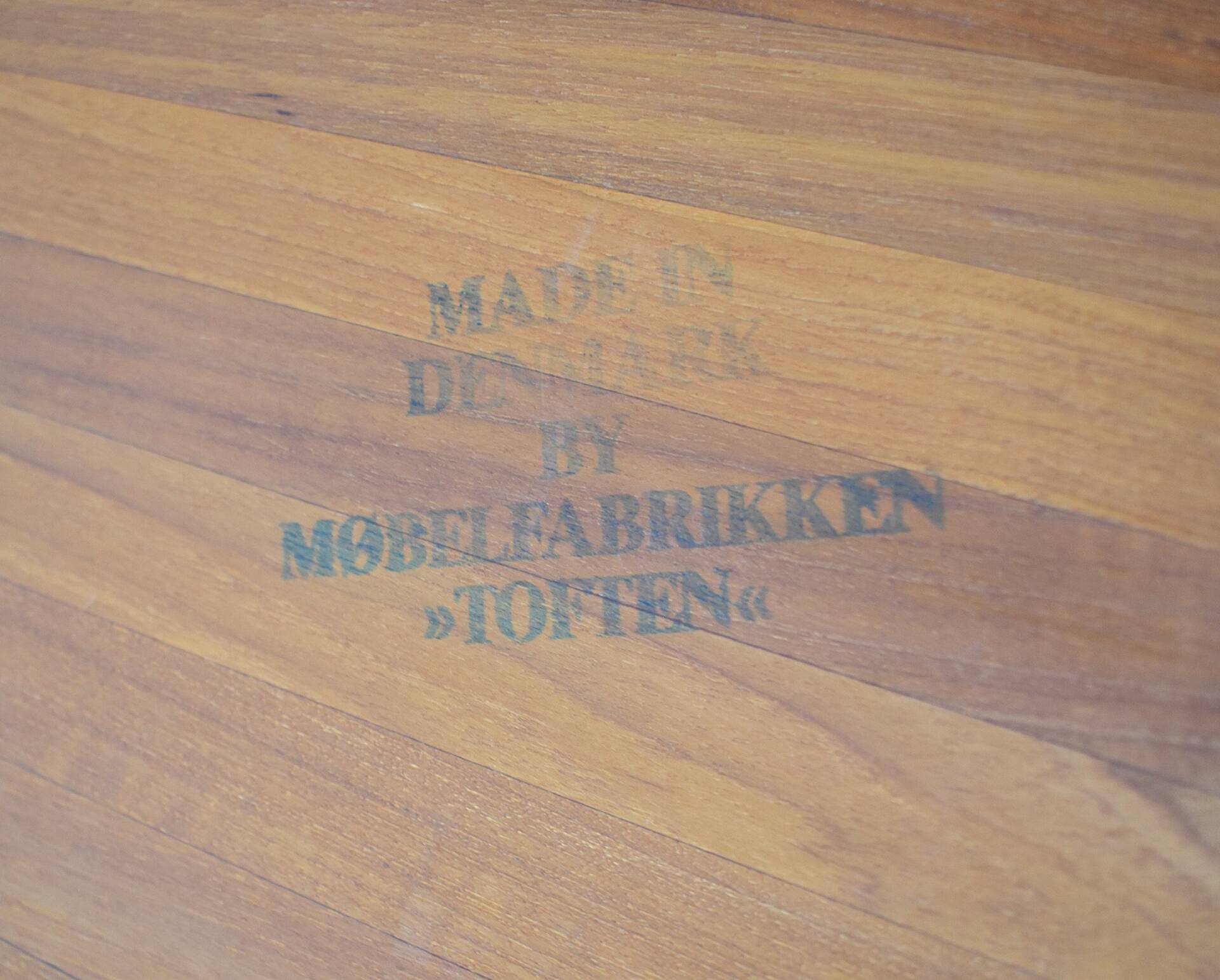 Side table by Toften Møbelfabrik 1960s Danish teak Scandinavian