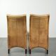 Set of six cowhide dining chairs with a comfortable seat and high back