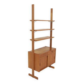 Scandinavian "Kontur" oak bookcase, Möbel-Ikea, Sweden, 1960