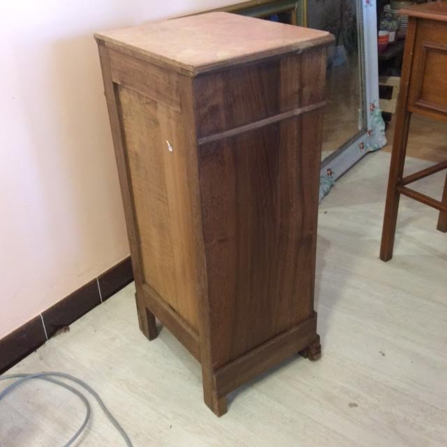 Wooden bedside table