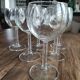 Lot de 6 verres à vin ballon vintage en verre buvant voluté