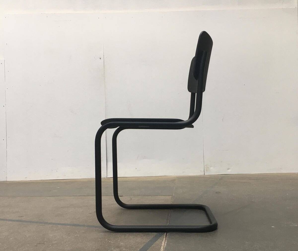 Black Vintage German Cantilever Chair S43 by Mart Stam for Thonet