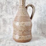 Ceramic pitcher French design and handmade Vallauris 60s