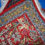 Tapis vintage fait main Tabriz persan 46cm x 54cm (1950s)