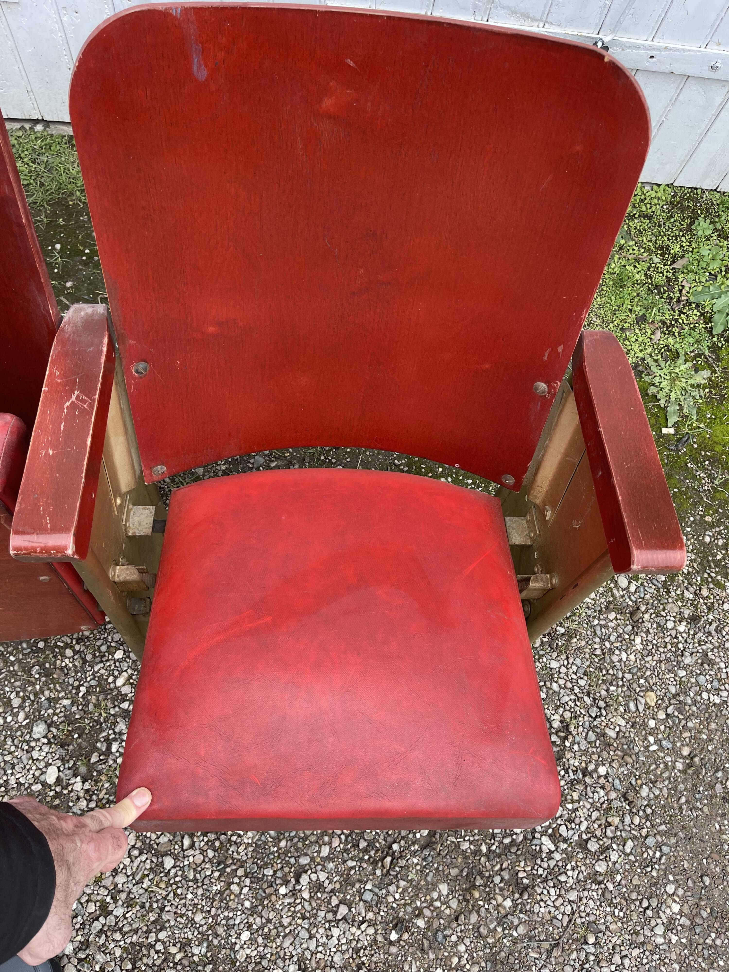 1950s theater cinema bench