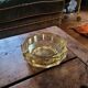 Amber glass ashtray – 1960s–70s