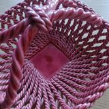 Woven ceramic basket