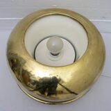 Luciano Frigerio Italian Table Lamp Vibrated Brass "Ballata Alta", 1974