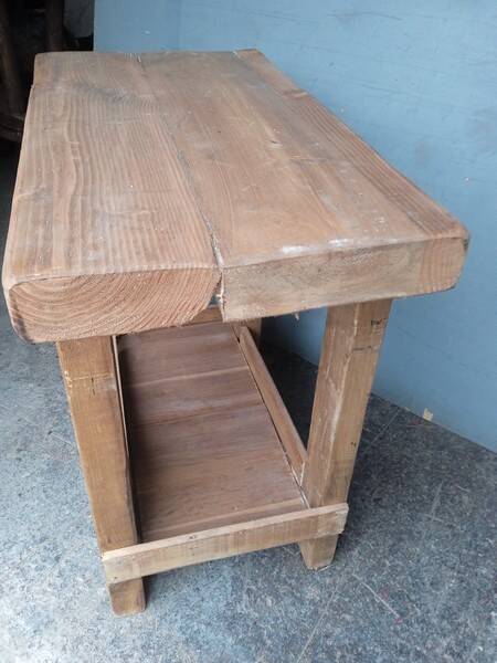 Workbench 90cm old solid wood
