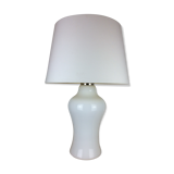 Opaline table lamp 70s space age foot baluster