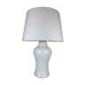 Lampe à poser opaline années 70 space age pied balustre