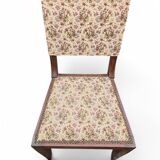 Paire de chaises style empire tissu fleuri