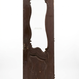 Old glass shop door in oak