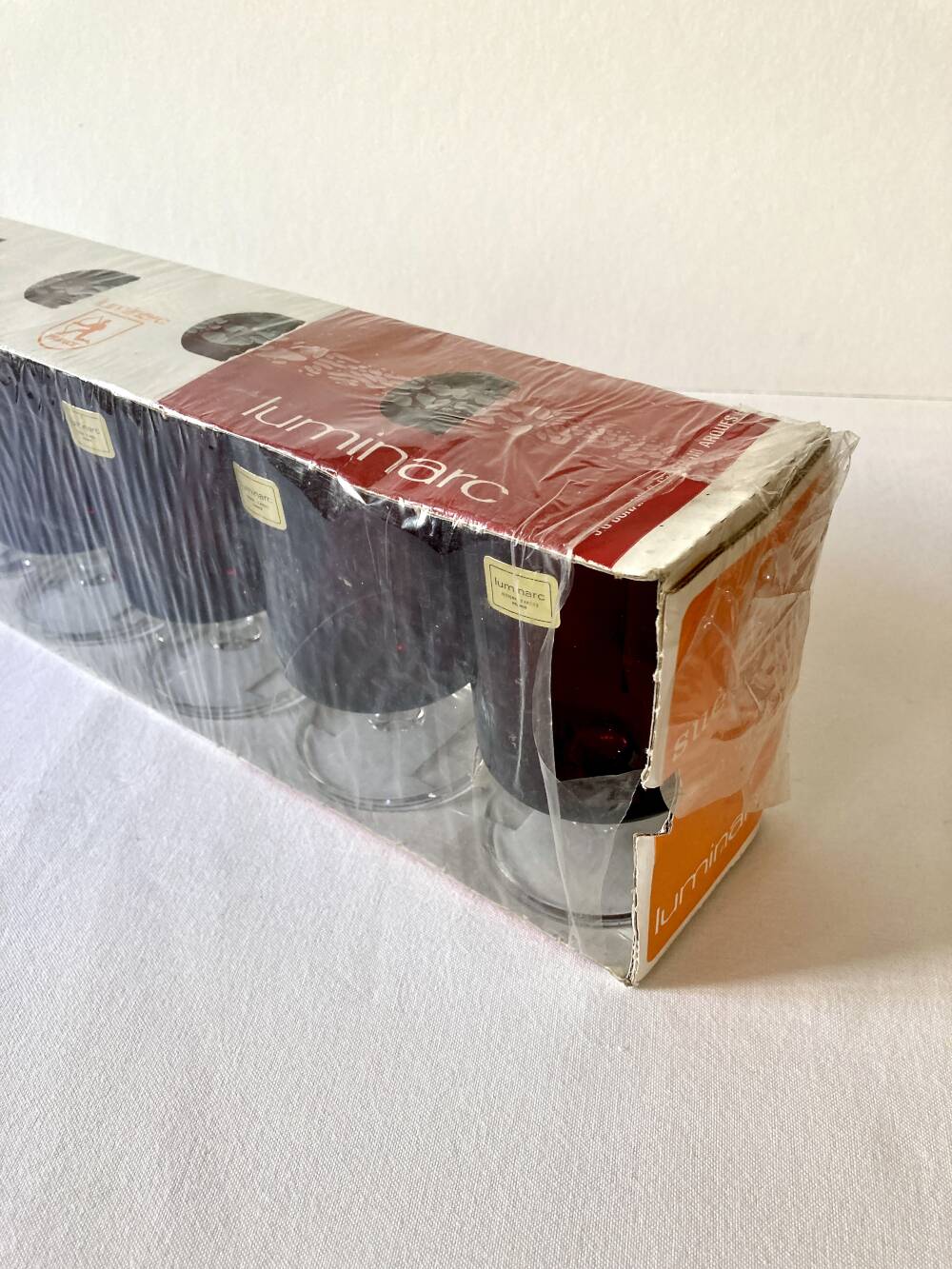 6 stemmed glasses Luminarc, model Sweden no. 2, original box