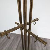 Modern Marble and Brass Coat Rack by Renato Zevi for Metalarte, 1970s