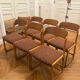 Lot of 6 baumann sled chairs