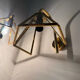 Vintage gold swan neck wall lights