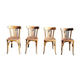 Set de 4 chaises bistrot Estampille Luterma